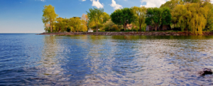 Decorative: view of Ford Cove from water